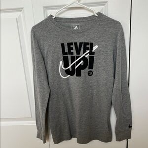 Nike Gray Kids Long Sleeve T-shirt